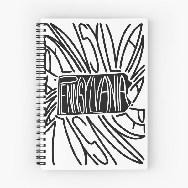 Item preview, Pennsylvania State - PA Map and Flag - Black and White - Typography USA Keystone State designed and sold by Ranggasme.