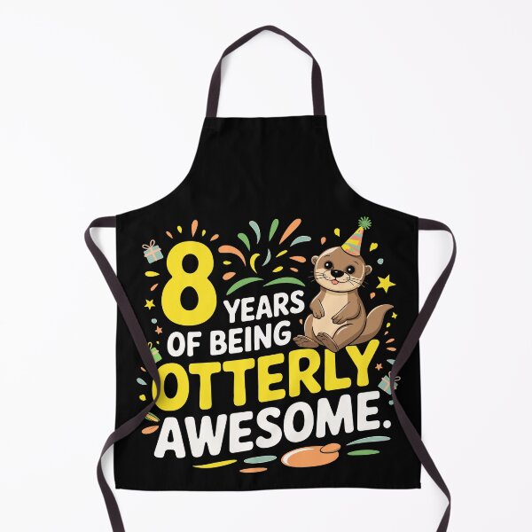 Item preview, 8 Years of Being Otterly Awesome Funny Birthday Otter Pun Gift designed and sold by designleon19.