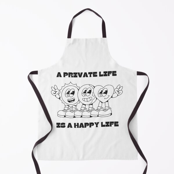 Item preview, A Private Life is a Happy Life - Black & White - Motivational/ Inspirational quotes designed and sold by TishCO.