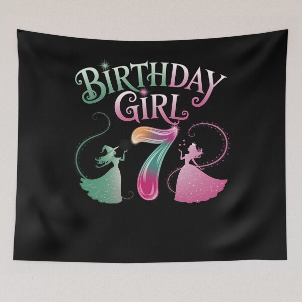 Item preview, 7Th Birthday Witch Pink And Green 7 Year Old Birthday Girl designed and sold by clothesy7.