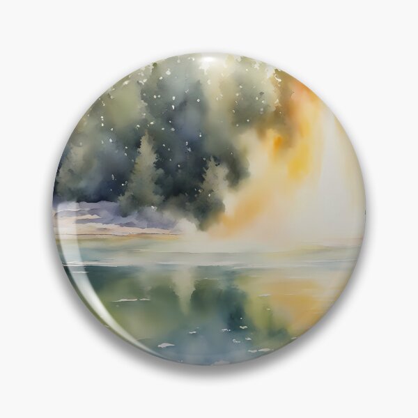Item preview, Geyser Eruption in Lake designed and sold by CalmnessbyChoice.