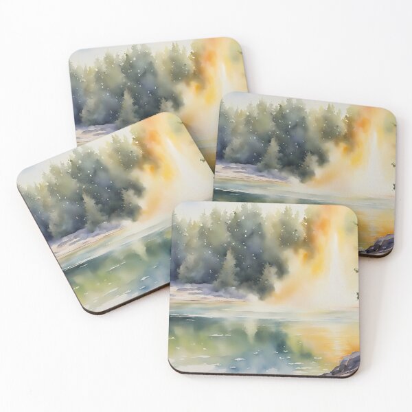 Item preview, Geyser Eruption in Lake designed and sold by CalmnessbyChoice.