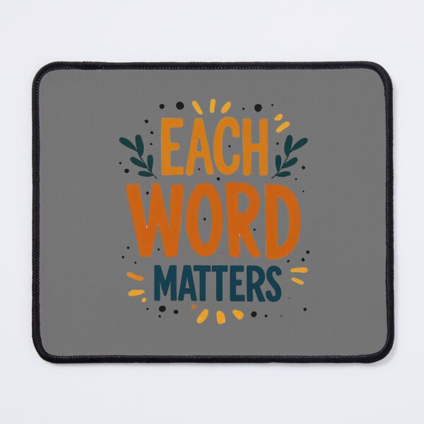 Item preview, Each Word Matters – Inspirational Typography Sticker designed and sold by Art Garden.