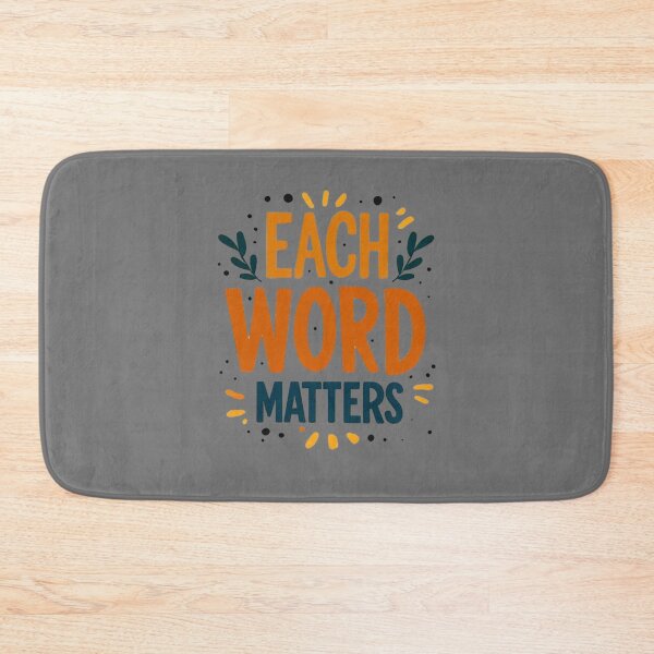 Item preview, Each Word Matters – Inspirational Typography Sticker designed and sold by Art Garden.