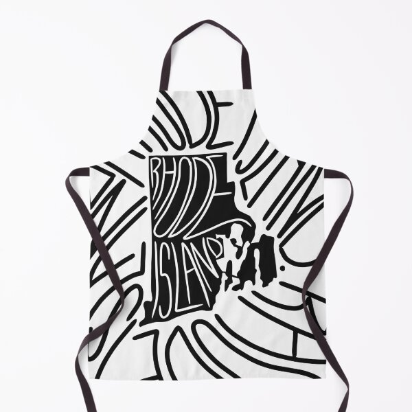Item preview, Rhode Island - State RI Map and Flag - Black and White - Typography USA Little Rhody designed and sold by Ranggasme.