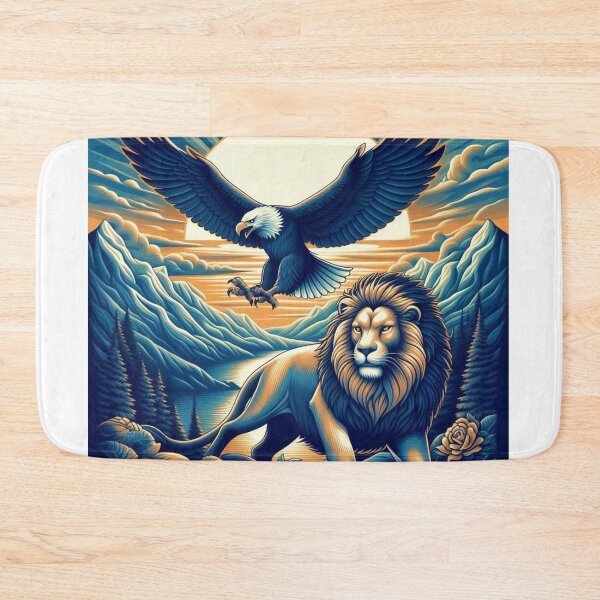 Item preview, Eagle & Lion in Mountain designed and sold by kharatsuchita.