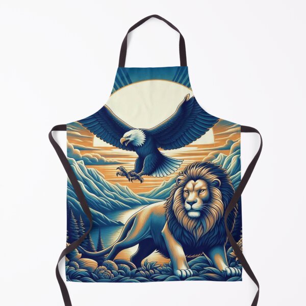 Item preview, Eagle & Lion in Mountain designed and sold by kharatsuchita.