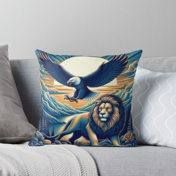 Item preview, Eagle & Lion in Mountain designed and sold by kharatsuchita.