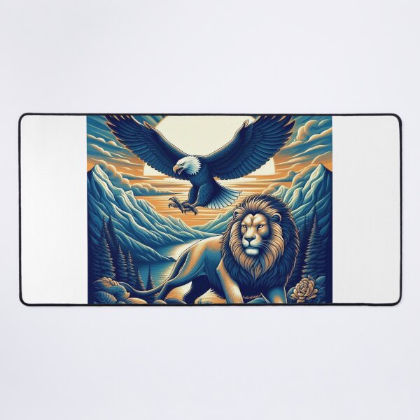 Item preview, Eagle & Lion in Mountain designed and sold by kharatsuchita.