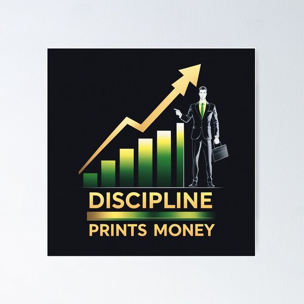 Item preview, Discipline prints money design designed and sold by Motivated Sensei.