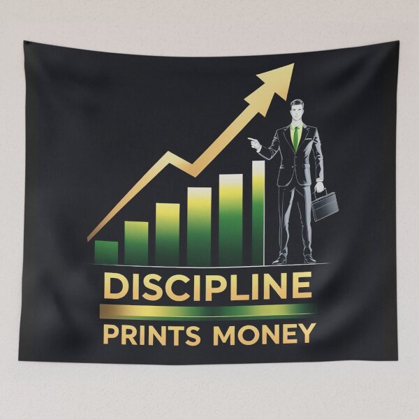 Item preview, Discipline prints money design designed and sold by Motivated Sensei.