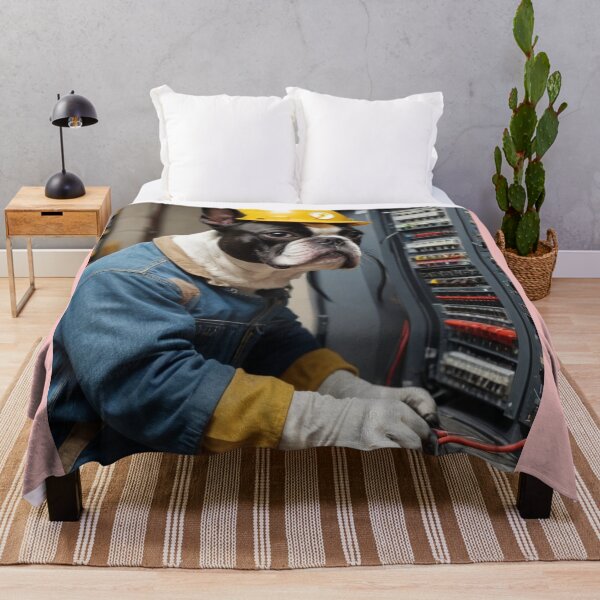 Item preview, Boston Terrier Electrician  designed and sold by Photovoltaic_Photographer.