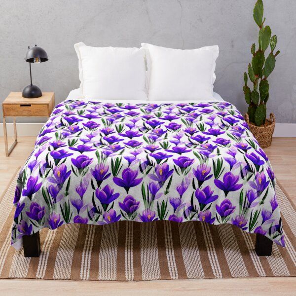 Item preview, Crocus Flowers Purple designed and sold by SilverPegasus.