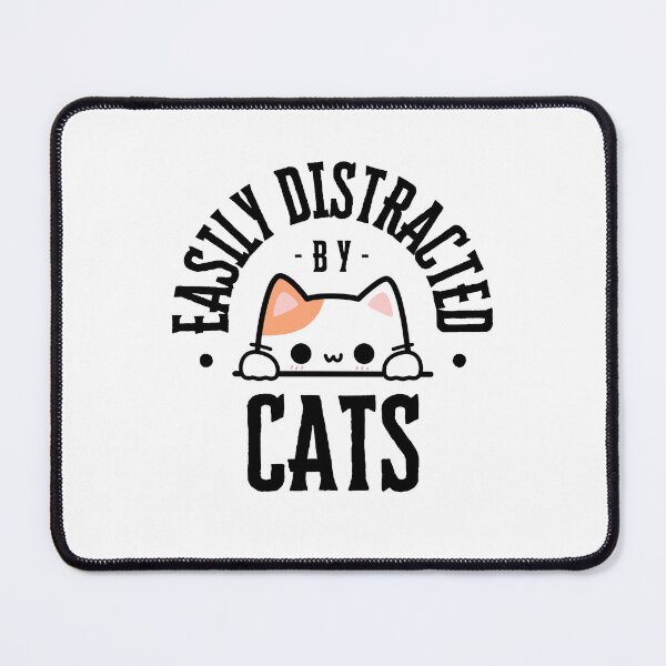 Item preview, Easily Distracted by Cats designed and sold by DeversDesigns.