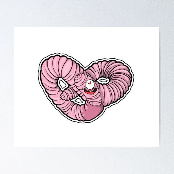 Item preview, Worm in love designed and sold by RogerLapis.