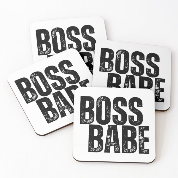 Item preview, BOSS BABE - Black and White - Motivational/ Inspirational quotes designed and sold by TishCO.
