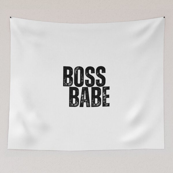 Item preview, BOSS BABE - Black and White - Motivational/ Inspirational quotes designed and sold by TishCO.