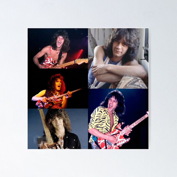 Item preview, eddie vanhalen collage designed and sold by TribeMystic.
