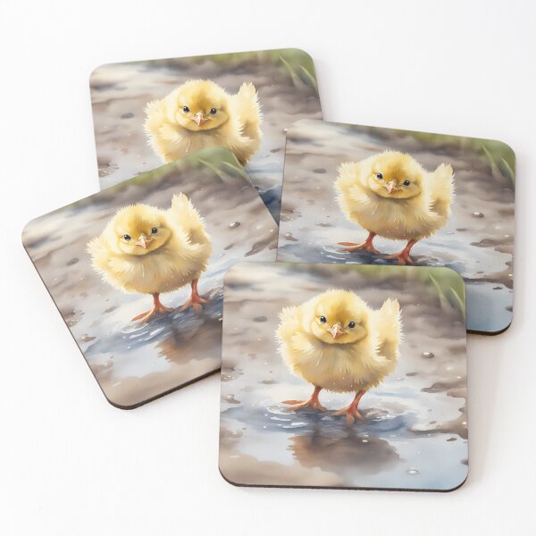 Item preview, Cute Chick in Puddle designed and sold by CalmnessbyChoice.