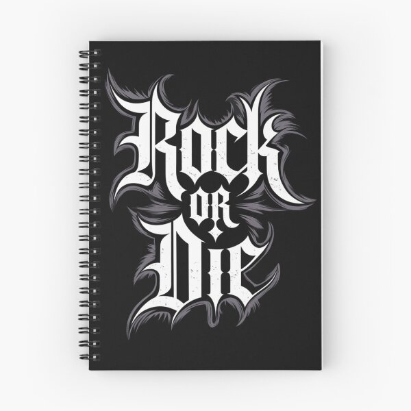 Item preview, A stylized, black and white graphic design of the words 'Rock or Die' designed and sold by Zineshopz.