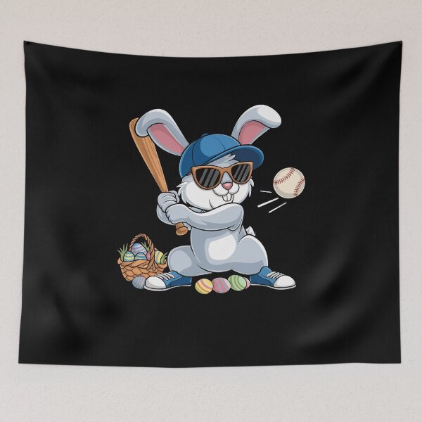Item preview, Funny Baseball Bunny Easter Shirts For Kids Boys Toddlers  designed and sold by facegm.