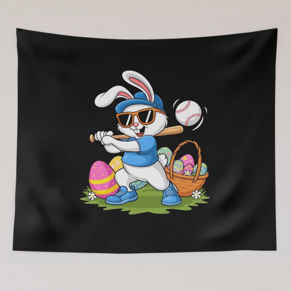Item preview, Funny Baseball Bunny Easter Shirts For Kids Boys Toddlers designed and sold by facegm.