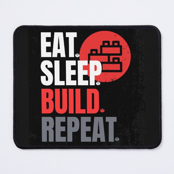Item preview, Eat. Sleep. Build (). Repeat designed and sold by Shadyfruit.