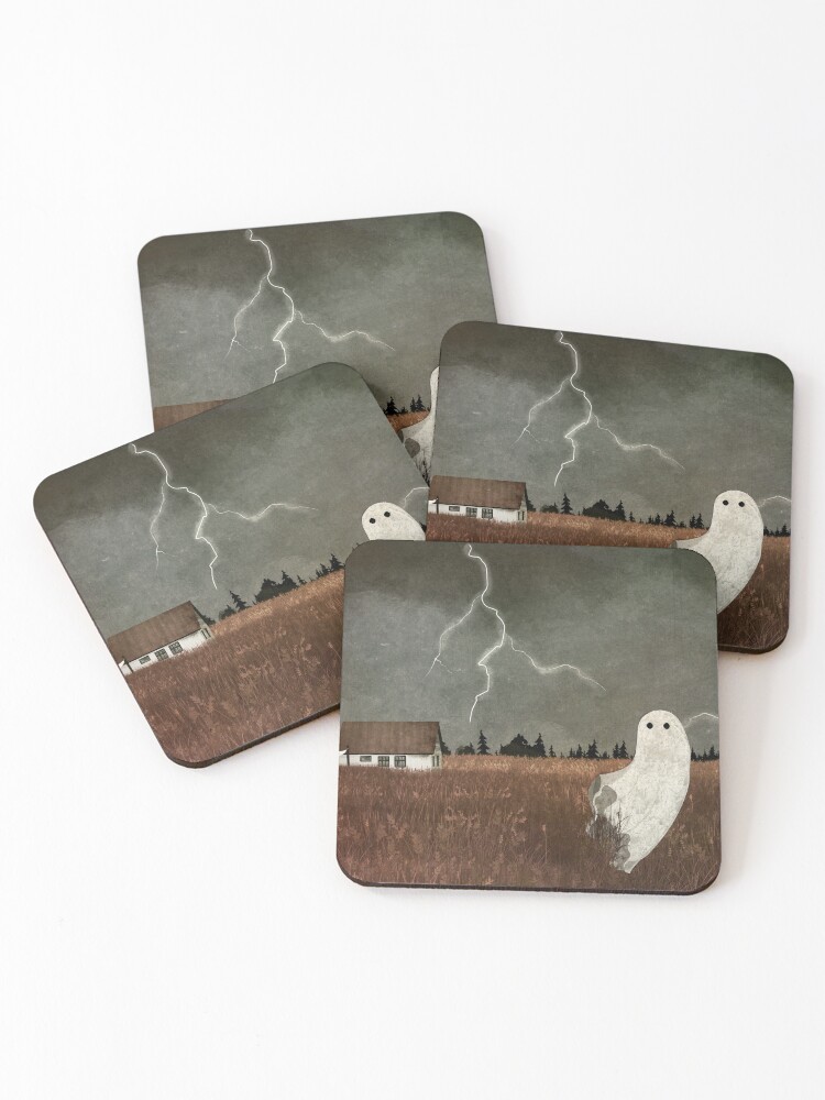 Thumbnail 1 of 5, Coasters (Set of 4), Lightning strike designed and sold by katherineblower.