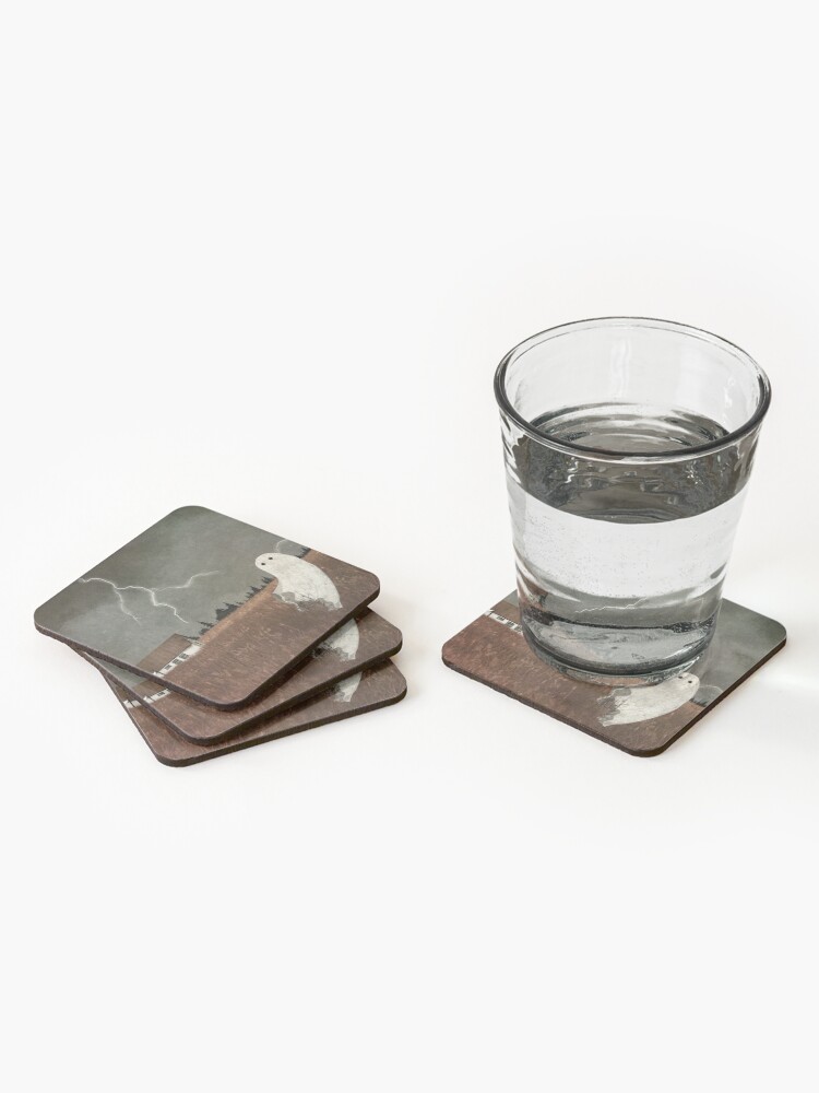 Thumbnail 2 of 5, Coasters (Set of 4), Lightning strike designed and sold by katherineblower.