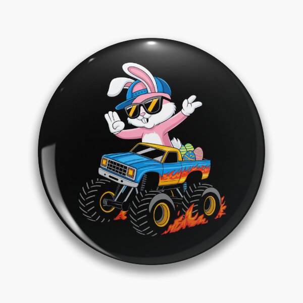 Item preview, Happy Easter Dabbing Bunny Monster Truck Toddler Kids Boys  designed and sold by facegm.