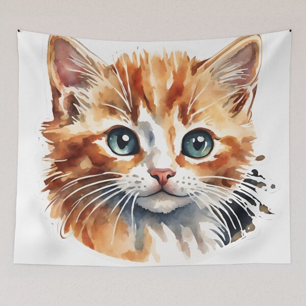 Item preview, Orange and White Cat designed and sold by JulieSouster.