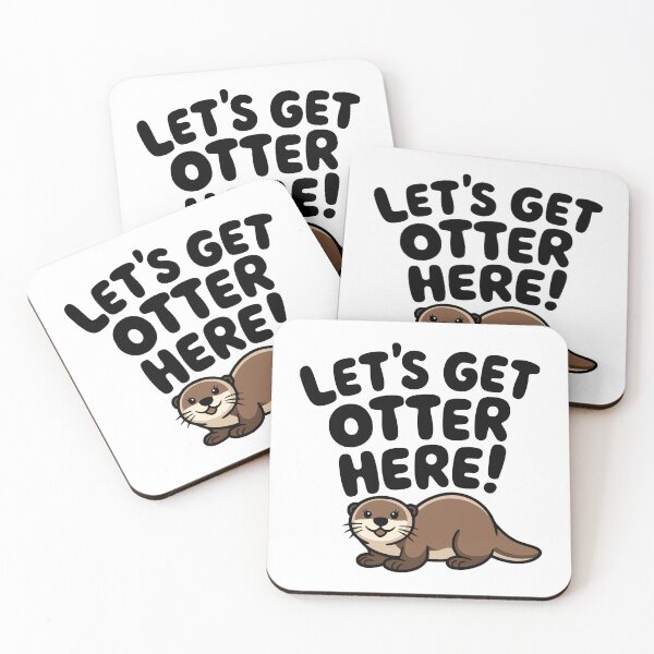 Item preview, Let's get Otter Here! Cute Otter designed and sold by PMCreative.