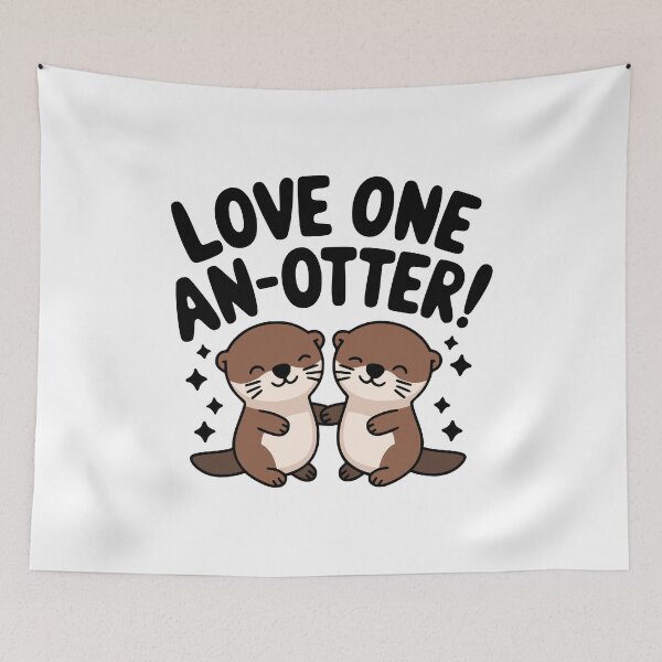 Item preview, Love One An Otter! Cute Otter Pun designed and sold by PMCreative.