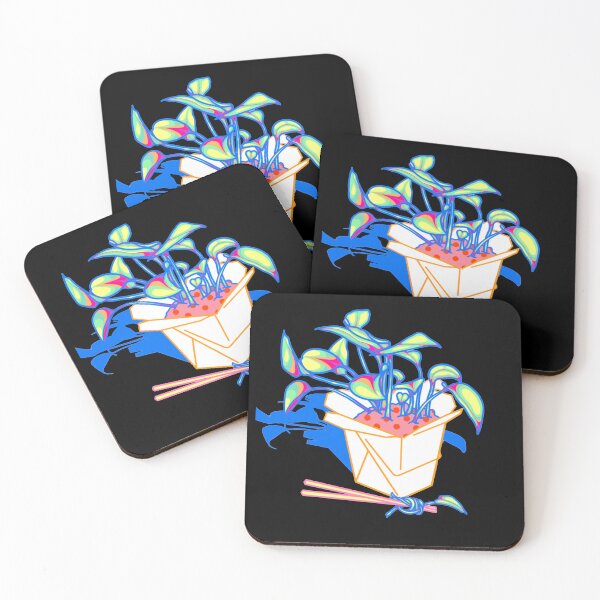 Item preview, Black pothos in a takeout box designed and sold by Radicalyul.