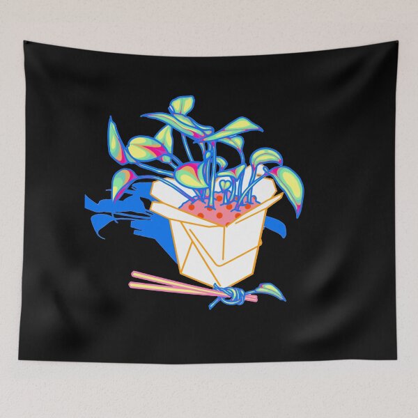 Item preview, Black pothos in a takeout box designed and sold by Radicalyul.