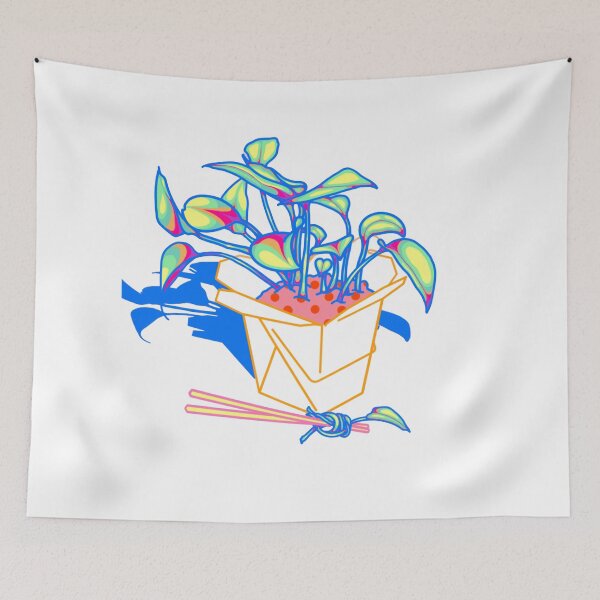 Item preview,  White pothos in a takeout box designed and sold by Radicalyul.