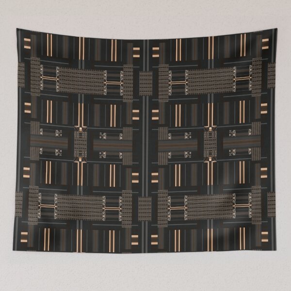 Item preview, Sophisticated Black Panels Jenny Meehan Surface Pattern Design  designed and sold by Jenny Meehan Art Prints and Patterns  .