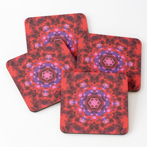 Item preview, Retro Mandala Red and Purple designed and sold by WormholeOrbital.