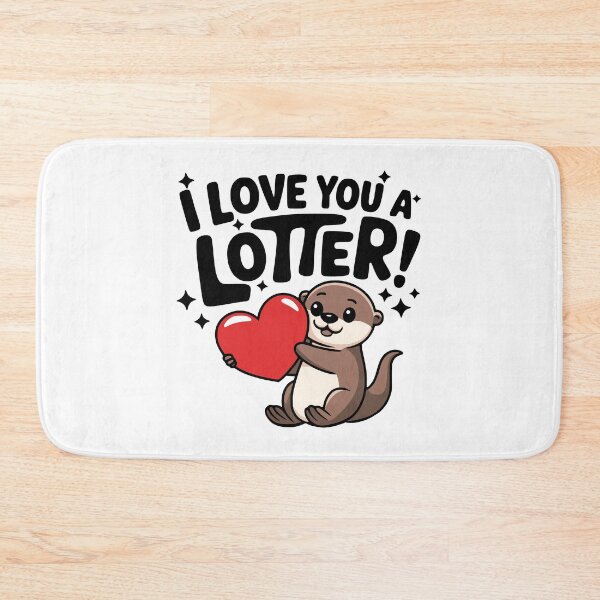 Item preview, I Love You A Lotter! Cute Otter Puns designed and sold by PMCreative.
