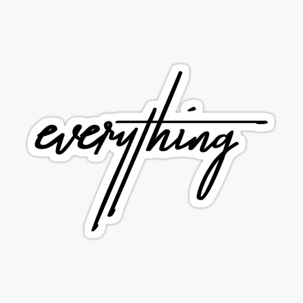 Item preview, Everything: A Playful Typographic Statement designed and sold by ReggieDior.