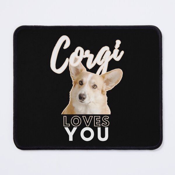 Item preview, Corgi Loves You Warm Beige Fur And Black Contrast designed and sold by SplashTastic.