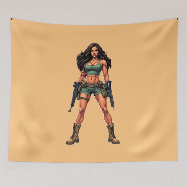 Item preview, Machine Gun Girl designed and sold by macadolie.