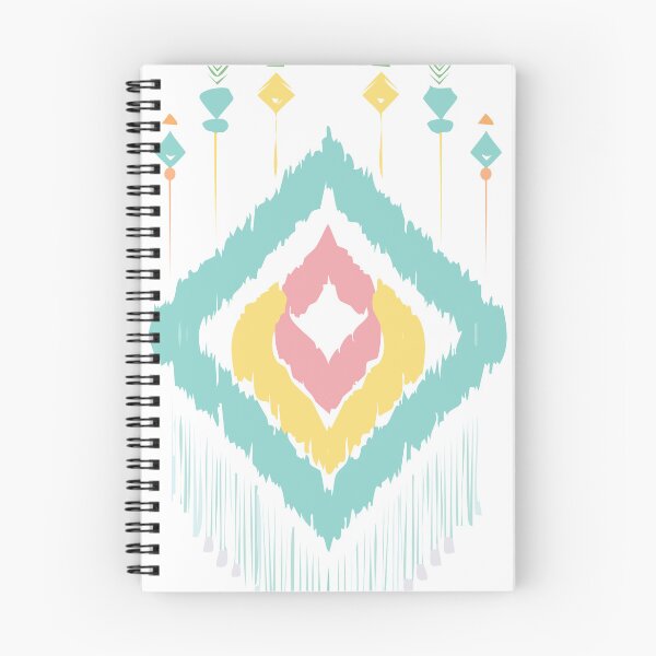 Item preview, ikat pattern green pink yellow designed and sold by apichailoveyou.