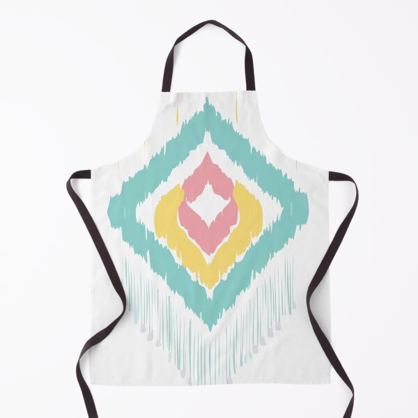 Item preview, ikat pattern green pink yellow designed and sold by apichailoveyou.