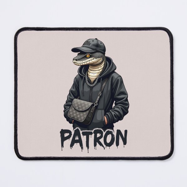 Item preview, "Patron": funny design with snake as reptilian Talahon designed and sold by RetroTraveller.