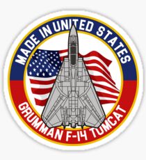 Grumman F-14 Tomcat - Made in USA Sticker