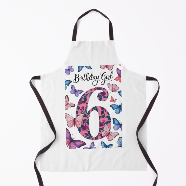 Item preview, Birthday Girl 6th Birthday Shirt Design with Pink Floral Number and Butterflies designed and sold by VibeTCreations.