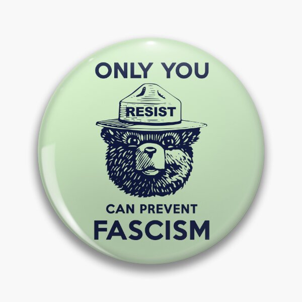 Item preview, Smokey Says Resist! Only You Can Prevent Fascism! (navy) designed and sold by Thelittlelord.