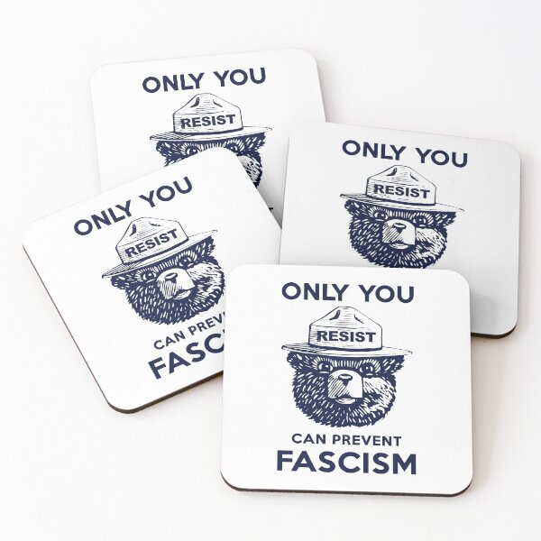 Item preview, Smokey Says Resist! Only You Can Prevent Fascism! (navy) designed and sold by Thelittlelord.