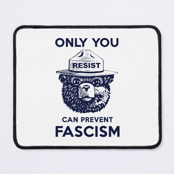 Item preview, Smokey Says Resist! Only You Can Prevent Fascism! (navy) designed and sold by Thelittlelord.